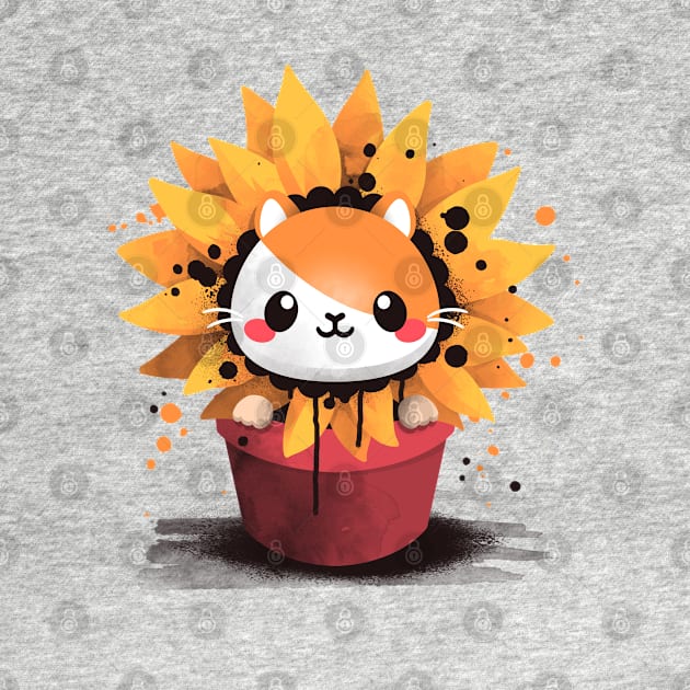 Sunflower hamster by NemiMakeit